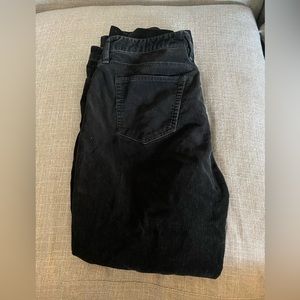 Corduroy black jeans